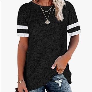 Womens Tops Casual T-Shirt Tunics Cotton Knits Tees -brand new in package